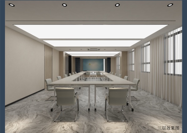 青岛办公室装修-红湾-三层